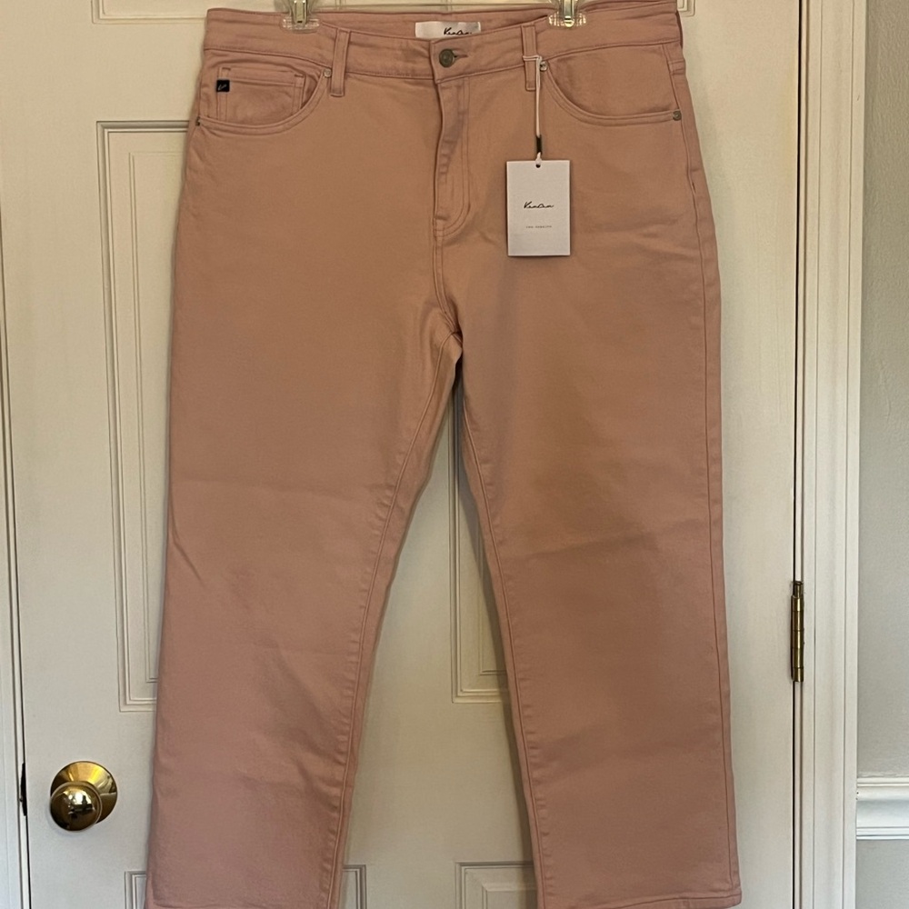 NWT | KanCan | Blush |Size 14|  High-Rise | Straight Jeans